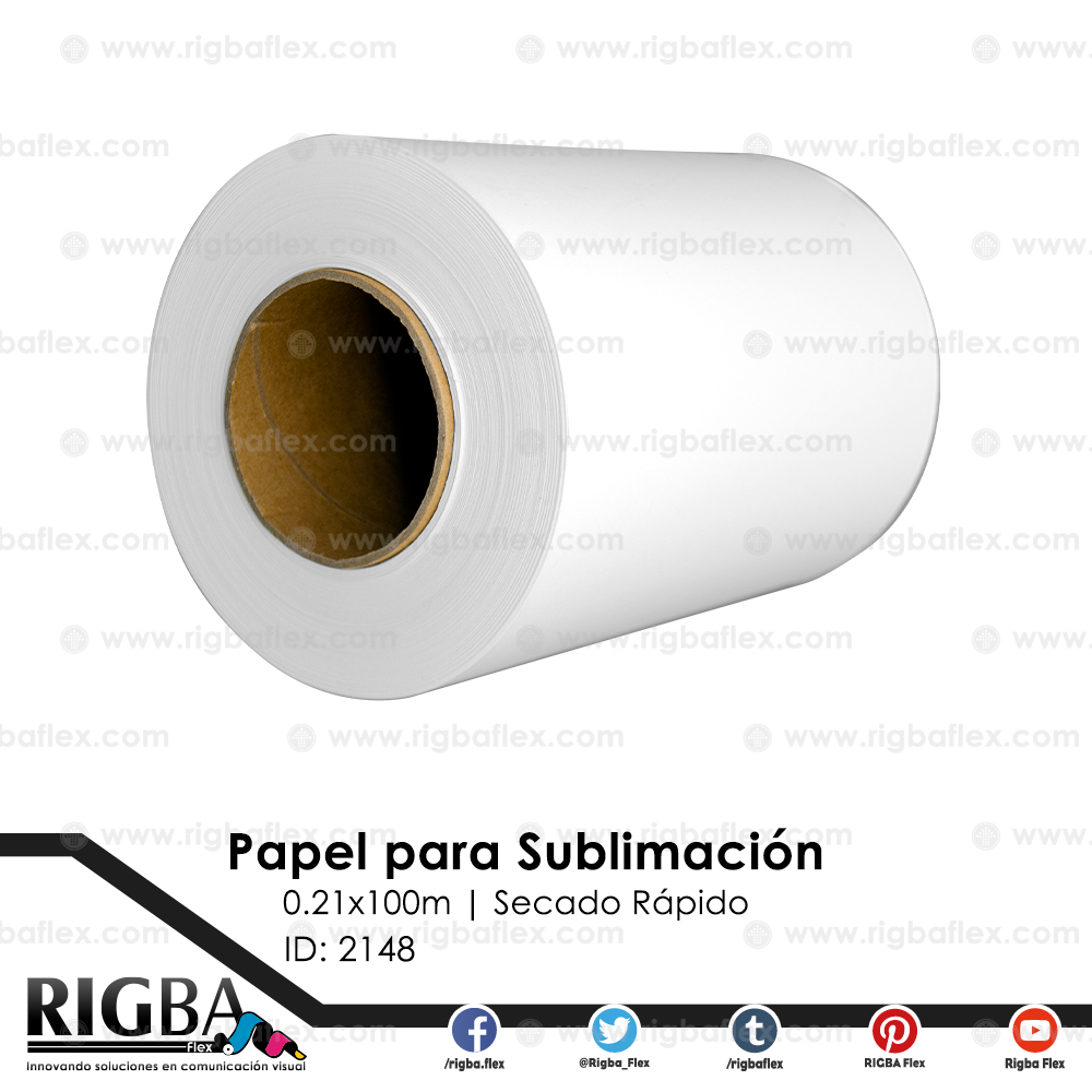 Rollo Papel Sublimacion 61cm X 100m - Blanco - 100 Gramos