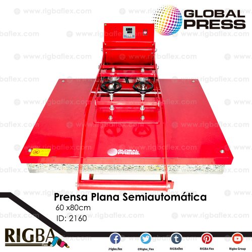 Prensa Plana Semiautomática 60 x80cm